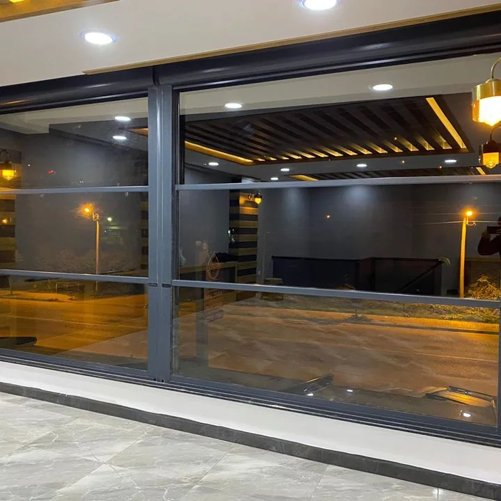 Ticari Alanlar giyotin cam uygulaması